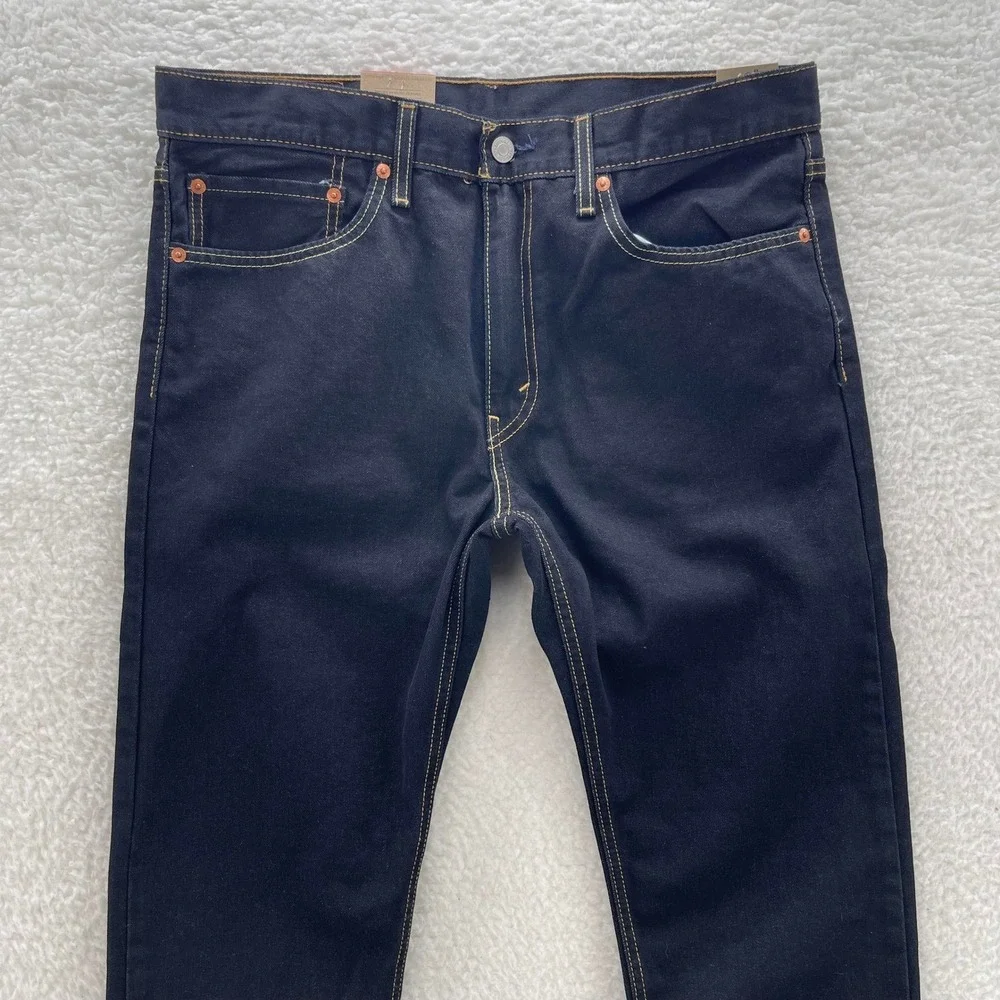 Levi's Jeans Mens 34x30 Blue 512 Slim Taper Dark Wash Denim Preppy Casual New
